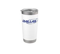 Dallas y2k Texas Vintage Inspired 90s Gen Z Frutiger Vibes Vaso térmico de acero inoxidable de doble pared