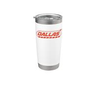 Dallas y2k Texas Vintage Inspired 90s Gen Z Frutiger Vibes Vaso térmico de acero inoxidable de doble pared