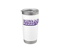 Dallas y2k Texas Vintage Inspired 90s Gen Z Frutiger Vibes Vaso térmico de acero inoxidable de doble pared