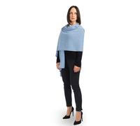 DALLE PIANE CASHMERE - Estola 100% cachemira - Made in Italy - Mujer, cielo, Talla única