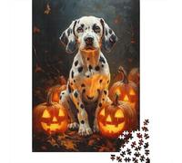 dalmata Rompecabezas Imposible,desafío for Adults Jack-o'-Lantern Entretenimiento Creativo 1000 Piezas Obra De Arte De Juego De para Adultos Y Niños A Partir De 12 Años 1000pcs (75x50cm)