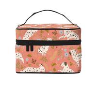 Dálmatas Jugando, Bolsa de Maquillaje Bolsa de cosméticos Bolsa de artículos de tocador de Viaje portátil Estuche para lápices Bolsa de artículos de tocador