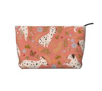 Dálmatas Jugando,Neceser de Pana, Neceser de Maquillaje portátil, Neceser de Viaje