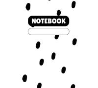Dalmatian Dots Notebook - Black & White Dog-Inspired Lined Journal: Minimal Notebook with Dalmatian Spot Pattern and Bold Black Title - Perfect for Dog Lovers, Kids, and Cute Stationery Fans