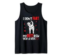 Dalmatian I Didn’t Fart My Butt Blew You A Kiss Funny Dog Camiseta sin Mangas