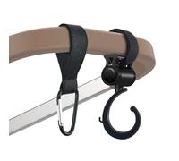 DALQUIS Kit de ganchos colgantes para cochecito de bebé, gancho giratorio de 360 grados y clips para cochecito de bebé para bolsa de pañales, cochecito, bolsa de comestibles