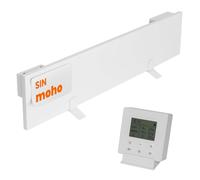 Dalsys calefactor infrarrojo antihumedad y antimoho 60W calefacción mural contra moho con temporizador inteligente 12x60x1,3cm IP44 panel infrarrojo