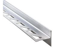 Dalsys Ducha de cuña inclinada, perfil inclinado 148cm, altura 12,5mm, derecha Perfil de ducha plateado para ducha mural, acero inoxidable resistente a la corrosión