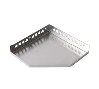 Dalsys Plato de ducha alicatable 200mm x 200mm plato de ducha plata esquinero para alicatar, accesorios de baño, acero inoxidable resistente a la corrosión