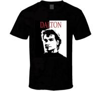 Dalton Roadhouse 80's Scarface Style Print Unisex T-Shirts Men tee Cotton Tops Black Shirt 3XL