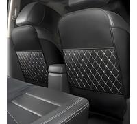 DALUJIE 2 Piezas Protector Asiento Coche Respaldo para Audi A1 GB 2019-2024 2025, Cuero Protector Respaldo Asiento Coche Antisuciedad Antipatadas Almohadilla,C- Sport Seats