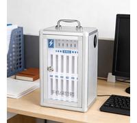 Dalumian Armario para Cargar teléfonos móviles, Caja de Seguridad para teléfonos con Carga USB y Cerradura, Organizador de Pared para depositar teléfonos, Compatible con Diferentes Modelos teléfono