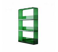 Dalumian Estantes flotantes Invisibles de acrílico, librerías flotantes, Expositor de folletos de Pared y revistero Colgante para perfumes Productos para el Cuidado de la Piel(Orange,3-Tier)