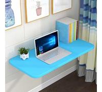 Dalumian Mesa Plegable de Pared, Mesa para Doblar Ropa, Escritorio Colgante Funcional, Estante de Escritorio Plegable para Garaje, cobertizo, Bar, Cocina (Blanco)(Blue,70 * 30CM)