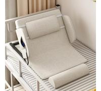Dalumian Respaldo de Cama eléctrico, Silla con Respaldo para Sentarse y Soporte Lumbar para Cuello, con reposabrazos, Ajustable de 0 a 80°, para Soporte Lumbar del Paciente(White,90cm-A)