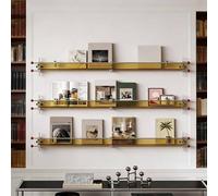 Dalumian Revistero acrílico, Paquete de 3 Soportes para revistas y folletos, Organizador de Almacenamiento Flotante, estanterías Colgantes para Documentos, folletos, Archivos y cómics(D,106CM)