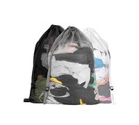 Dalykate Bolsa de lavandería comercial de malla de 24 x 36 pulgadas, paquete de 3 unidades, material de malla resistente con cierre de cordón, bolsas de lavandería lavables resistentes para fábricas,