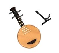 DALYNN Modelo Yueqin En Miniatura con Soporte Y Estuche, Accesorios para Instrumentos Musicales De Guitarra Mini Moon, 1 Ud. Musical Instrumento Miniatura (Size : 10cm)