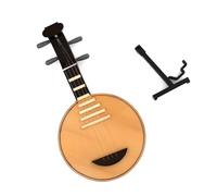 DALYNN Modelo Yueqin En Miniatura con Soporte Y Estuche, Instrumento Musical De Guitarra Mini Moon, 1 Ud. Musical Instrumento Miniatura (Size : 20cm)