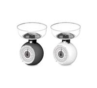 DAM Bascula 5kg recipiente 1100ml redondo color aleatorio. Multicolor Variante única