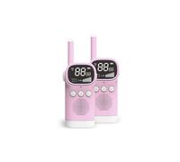 DAM DAM - Dam walkie talkies infantiles d20, 1-3 km, pantalla 1,5 lcd, 99 códigos grupo encriptados. 2 unid..