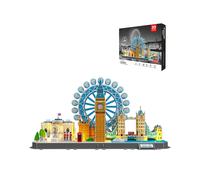 DAM DAM - Puzzle 3D de cartón de la ciudad de Londres con luces LED. 106 piezas.. Multicolor
