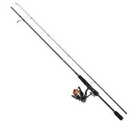 DAM Fire Wave XP Spinning Combo, caña y Carrete para Pesca de Agua Dulce lucioperca lucioperca y más, Resistente Ligero y versátil, Negro, caña rápida de 1.98m, Carrete tamaño 1000