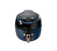 DAM Freidora de aire de 8 litros con temperatura regulable, panel de control mecánico y temporizador de hasta 30 minutos.. Azul oscuro