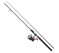 DAM Full Tech Spinning Combo, caña y Carrete para Pesca de Agua Dulce lucioperca lucioperca y más, Resistente, Ligero y versátil, Negro y Gris, caña 1.80m moderadamente rápida, Carrete tamaño 2000
