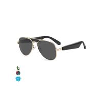 DAM Gafas inteligentes A01-3112, control de llamada bluetooth, asistente de voz, traducción AI. Tamaño L.. Negro