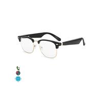 DAM Gafas inteligentes A03-316C2, lentes fotocromáticas, control de llamada bluetooth, asistente de voz, traducción AI.. Negro