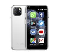 DAM Mini Smartphone XS11 3G, Android, 1GB RAM + 8GB. Pantalla 2,5''.Doble Tarjeta SIM. 4,3x0,9x8,5 Cm. Color: Blanco