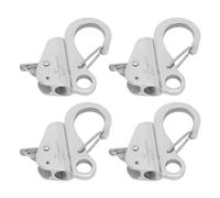 Dam Skerisi 4 Ganchos de Ancla para Barcos, Clip de liberación rápida de Acero Inoxidable 316 con Apertura de 3/8 a 5/8 Pulgadas, Gancho de Cuerda de Ancla Pulido como Espejo para Barcos, Cami