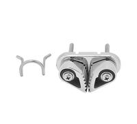 Dam Skerisi Abrazadera para Cuerda Marina de Acero Inoxidable 316, Abrazadera para Cuerdas de 3 a 12 mm, Anillo guía con Fuerte Capacidad de sujeción, Abrazadera de navegación para Kayak, Cano