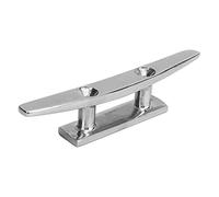 Dam Skerisi Abrazadera Plana Baja de 6 Pulgadas, Abrazadera de Cubierta de Acero Inoxidable con Montaje de 2 Orificios, Soporte para línea de Anclaje de Cuerda Marina para Botes, Kayaks y muel