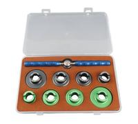Dam Skerisi Abrelatas profesional para la parte posterior de relojes, herramienta de reparación de relojes con 8 matrices intercambiables, mango antideslizante para el cambio de pilas,