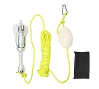 Dam Skerisi Ancla de Barco Plegable con diseño de Acero al Carbono de 4 Garras, Kit de Ancla Marina para Kayaks y canoas, Ancla portátil Resistente al óxido con Cuerda de 12 m y Bolsa de
