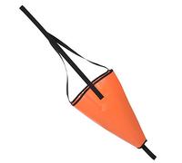 Dam Skerisi Ancla de mar de calcetín de Deriva de PVC, de Freno de mar Resistente con Cuerda de tracción y Bola Flotante de boya, Tela Resistente a desgarros para Pesca en Canoa, diseño (Naranja)