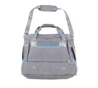 Dam Skerisi Bolso de Fin de Semana para Mujer, Bolso de Hombro Grande de poliéster con asa Superior y Puerto de Carga USB, Bolsa de Viaje Tipo Duffle para Gimnasio y Yoga, con Compartimento (Gris)