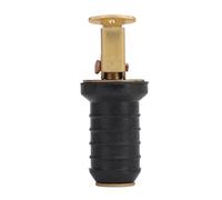 Dam Skerisi Brass Livewell - Tapón de drenaje de cebo, tapón de drenaje de barco marino con diseño roscado de sellado hermético, tapón ajustable de latón y goma a prueba de fugas para casco de viga de