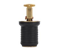 Dam Skerisi Brass Livewell - Tapón de drenaje de cebo, tapón de drenaje de barco marino con diseño roscado de sellado hermético, tapón ajustable de latón y goma a prueba de fugas para casco de viga de