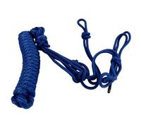 Dam Skerisi Cabestro de Cuerda para Entrenamiento de Caballos, Cabestro de Caballo Ajustable con múltiples Nudos, Cabestro de Cuerda Seguro y cómodo con Anillo de Hebilla Resistente, Material (Azul)