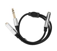Dam Skerisi Cable divisor en Y de 6,35mm a doble de 6,35mm, Cable estéreo profesional de 1/4 pulgadas para amplificador, micrófono y altavoz