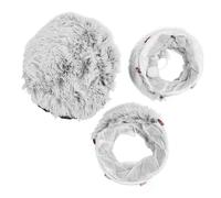 Dam Skerisi Cama túnel para Gatos, Juguete de Tubo Suave de Felpa con diseño Plegable, Cueva Redonda Lavable para Mascotas, Ideal para Gatos y Gatitos de Interior, Refugio Acogedor y túnel de