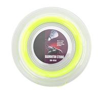 Dam Skerisi Cuerda para Raqueta de bádminton de 0,72 mm, Carrete de 200 m, Alambre de Raqueta Amarillo Fluorescente para Entrenamiento Diario Amateur, Fibra multifilamento de Alta Durabilidad