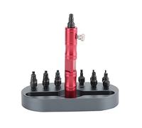 Dam Skerisi Herramienta profesional para retirar la corona de relojes, kit de reparación de relojes con 12 accesorios metálicos de precisión para relojeros, extractor de coronas resistente