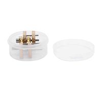 Dam Skerisi Soporte para movimientos de relojería con base fija, herramienta profesional de reparación de relojes en cobre, soporte ajustable de doble cara para relojes pequeños y grandes, kit
