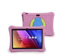 DAM Tablet Infantil WiFi. SO Android 12 con IWAWA. Pantalla 10'' 1280x800px. Allwinner A133,Arm Cortex™-A53 Quad-Core,1.7Ghz 4GB RAM + 64GB. Doble cámara, Carcasa de Silicona. Color: Rosa
