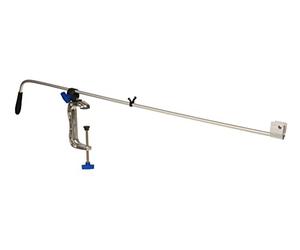 DAM Transducer Pole - 120cm Ajustable Fish Finder Mount for Boats - Swivel & Height Adjustable Sonar Transducer Holder for Kayak, Fishing Boat & Small Watercraft