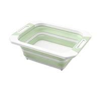 Dam Valentinströja - Bandeja multifunción para lavado de alimentos, cuenca de agua y tabla de corte | Para playa, pícnic, jardín, barbacoa, carne de frutas